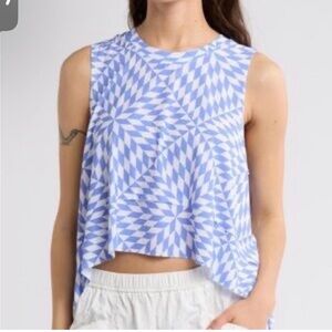 Free People Printed Tempo Tank NWOT